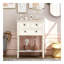 Console étroite, canapé mince avec trois tiroirs de rangement et tablette inférieure (blanc ivoire)-613609557