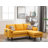 Gouvernour L Shaped Sectional Sofa Chaise with USB Charger & Pillows-113065661-113065653-113065655