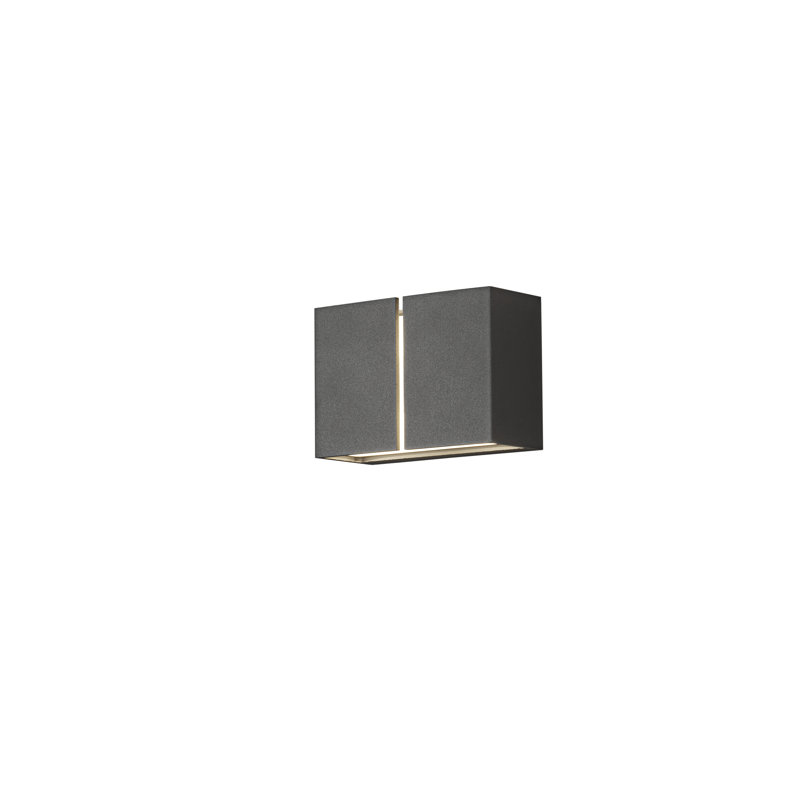 11.5cm H Integrated LED Outdoor Sconce, Black