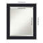Dalat Black Beveled Framed Wall Mirror-118340181-120328429
