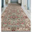 Hand-Knotted High-Quality Light Green and Cream Runner