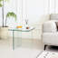 Table en verre transparent pour événement - bureau élégant, polyvalent et transparent