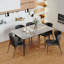 Funke Stone Top Metal Base Dining Table-1888359447