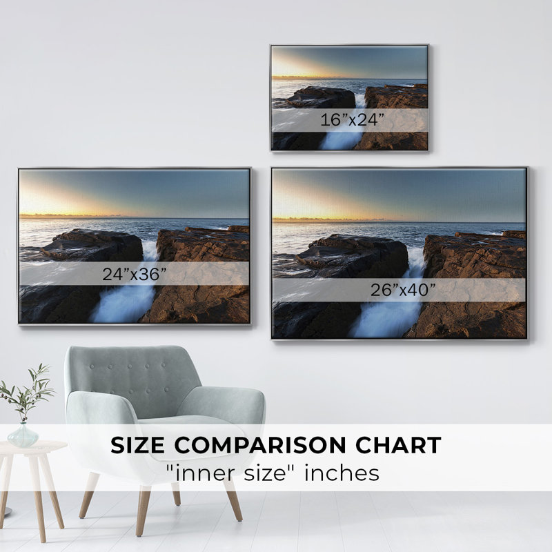 The Road Out To Sea, reproduction d'art sur toile, Argent, H 25 po x l 17 po x P 2 po