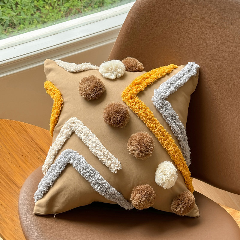 Boho Tufted Pillow Cover