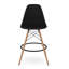 Tabouret de comptoir Johanan, noir-71243283