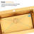  33" L x 22" W Workstation Gold Farmhouse Apron Front Kitchen Sink 16 Gauge Stainless Steel Single Bowl With Accessories-122425671