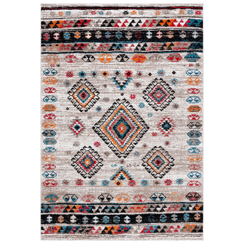 Tapis en polypropylène Loftus Southwestern, Rectangle 5 pi 3 po x 7 pi 6 po