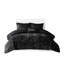 Très grand / très grand édredon en velours - noir de luxe avec grâce, édredon, 2 taies décoratives, 1 coussin, attrait lavable à la machine, rembourrage,-118640956-118640961