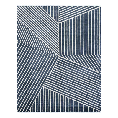 Latitude Run® Orkla Nikolis Rug Blue