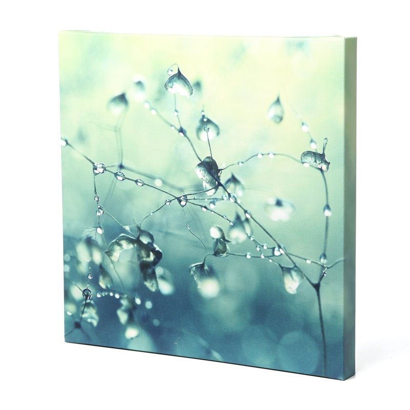 Spring Notes Green and Blue Canvas Art