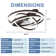 Hagensee 24" DIY Shade Reversible LED Ceiling Fan with Dimmable Light and APP Remote Control