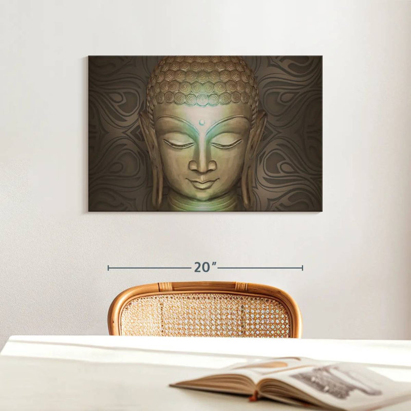 Leisha Beige Buddha, 16" H x 24" W