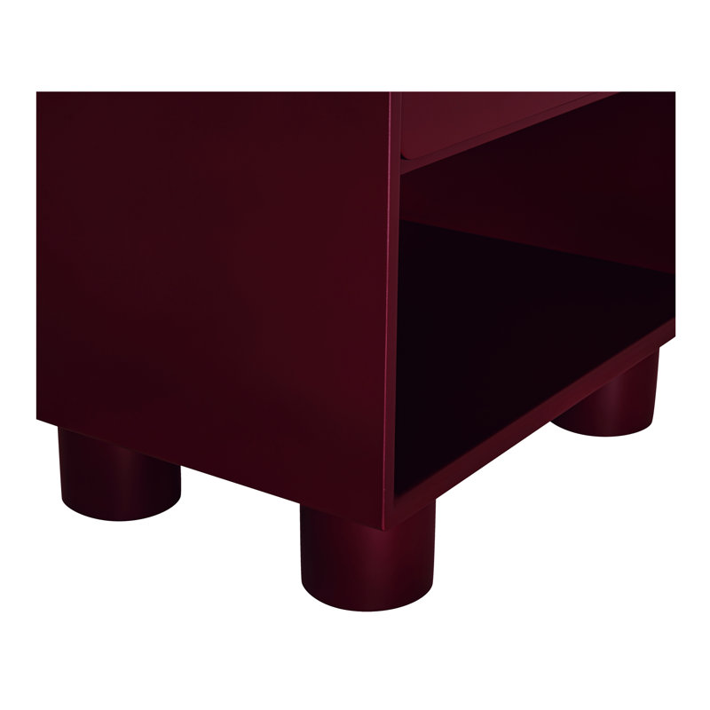 Jolene 1 - Drawer Solid Wood Nightstand