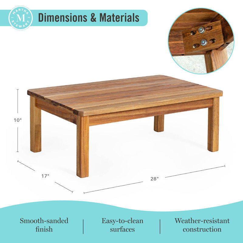 Table basse d'extérieur pour enfants Martha Stewart