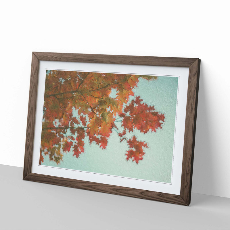 Autumn Leaves - Framed Print, Walnut Framed, 33cm H x 45cm W x 2cm D