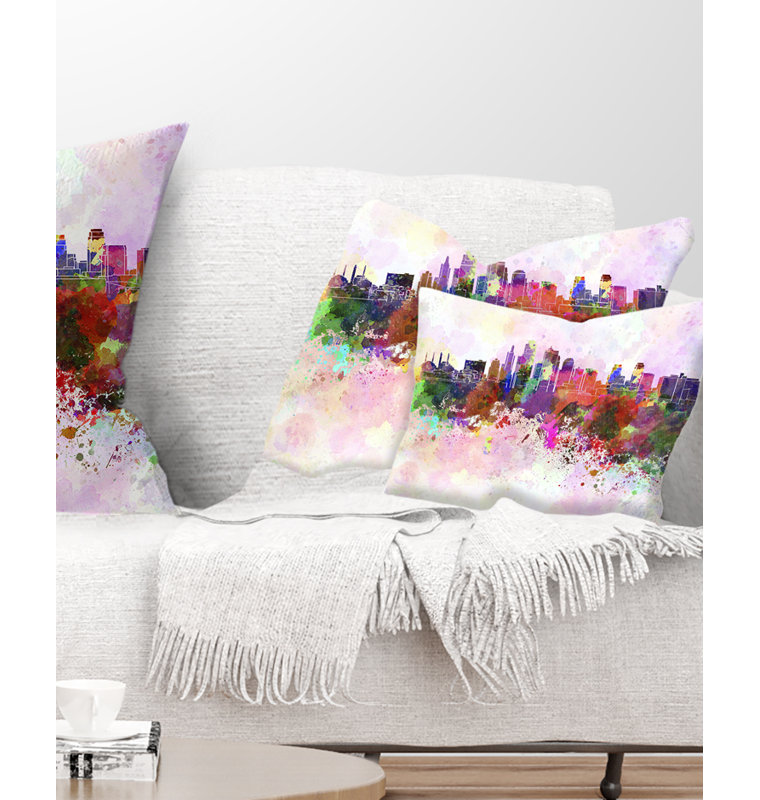 Coussin Cityscape, Rectangulaire, 12 po x 20 po