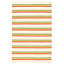 Tapis rayé beige / vert / rouge en laine fabriqué à la main Kilim