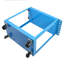 Chariot à outils sur roulettes, chariot utilitaire en acier robuste avec roues verrouillables, chariot de service industriel d'une capacité de 400 lb pour garage, entrepôt, atelier (bleu vif à deux couches)