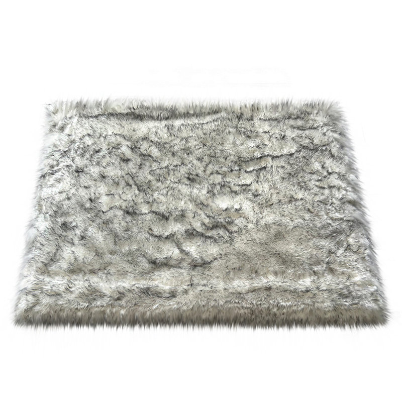 Mar Vista Faux Sheepskin Indoor Rug, Square 9'6" x 9'6"