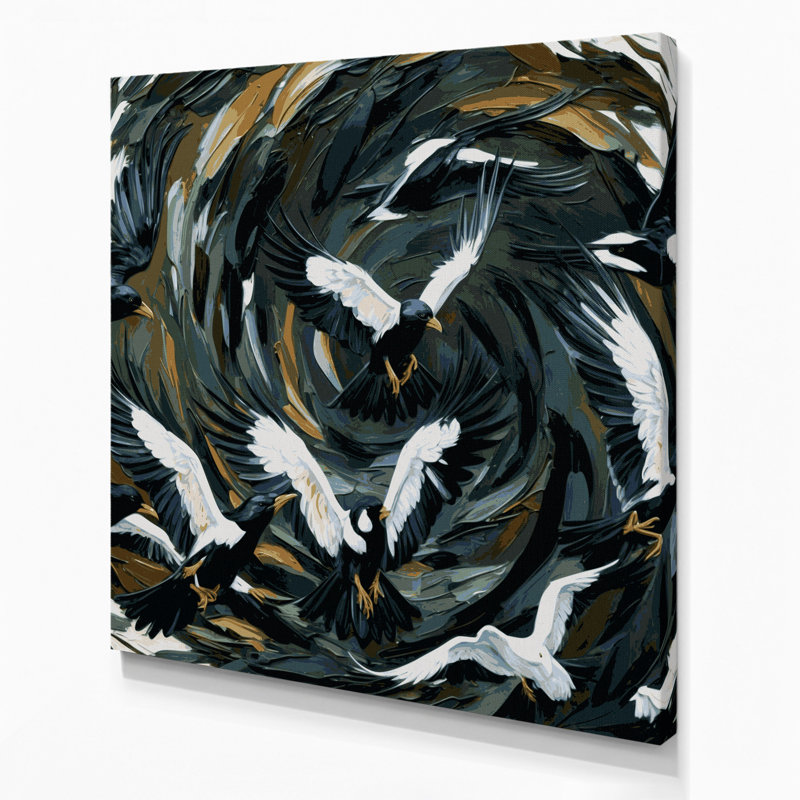 «Birds Common Fiscal», art mural sur toile, H 12 po x l 12 po