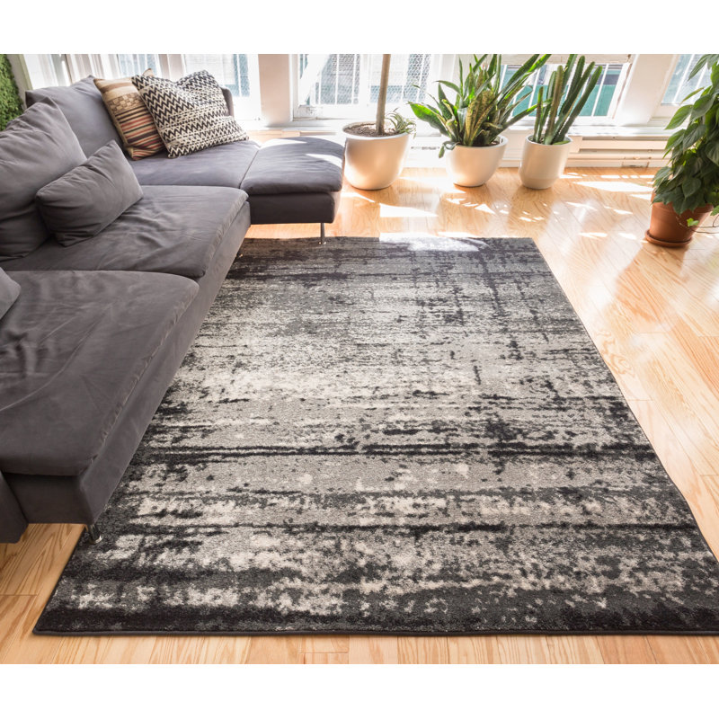 Sydney Vintage Abstract Synthetic Area Rug, Rectangle 160 x 220cm