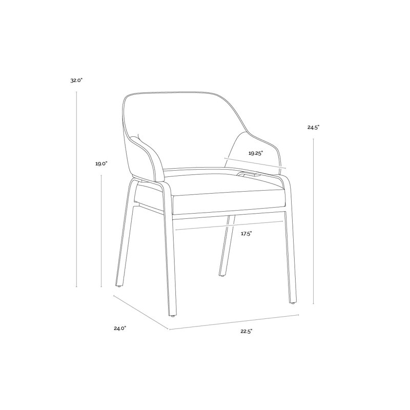 Malachi Upholstered Arm Chair