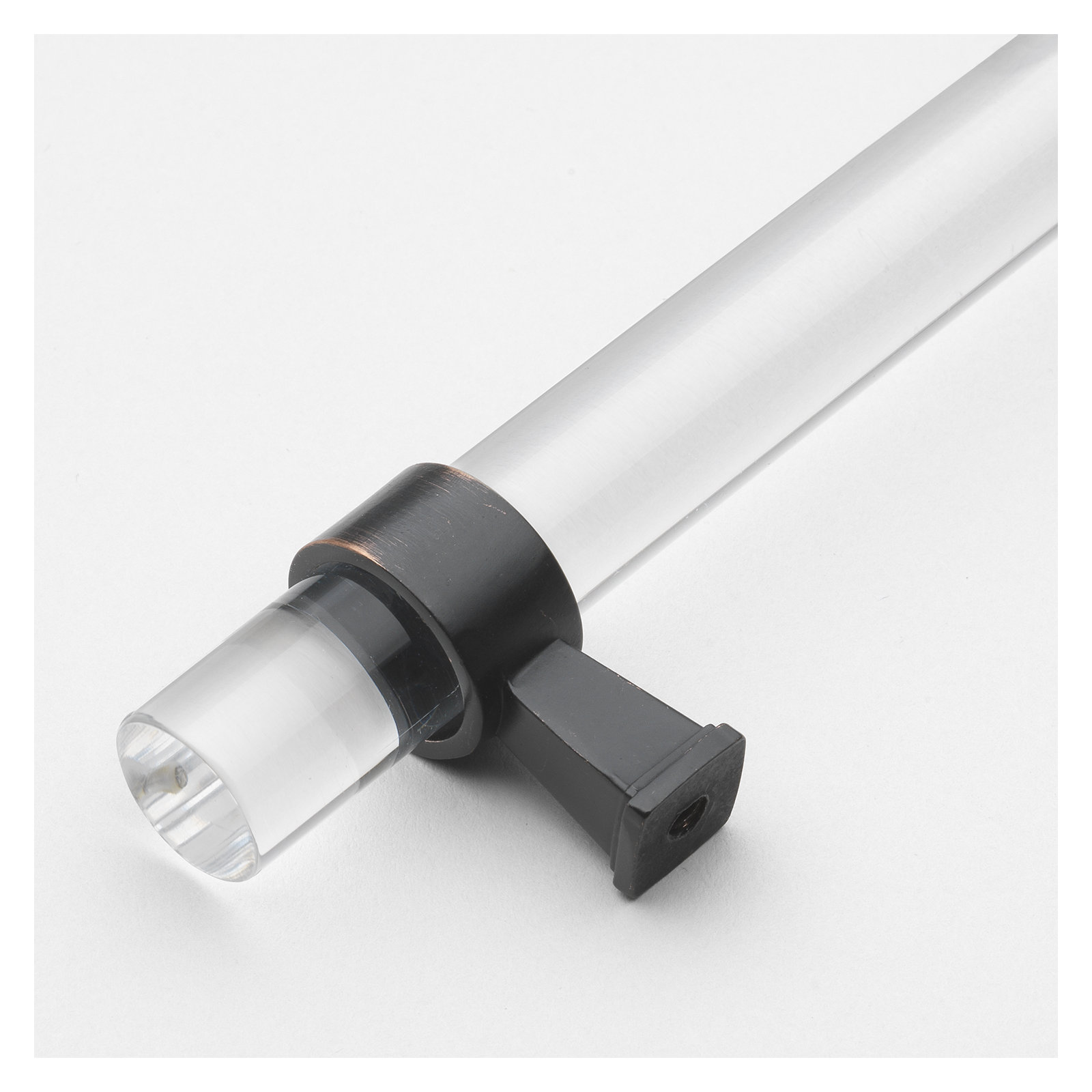 Acrylic Bar Pull, Oil Rubbed Bronze, 5.0625"
