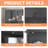 Metal Kitchen Pantry Cabinet - 63" Tall Black Storage, Adjustable Shelves, Freestanding for Kitchen/Pantry/Living Room
