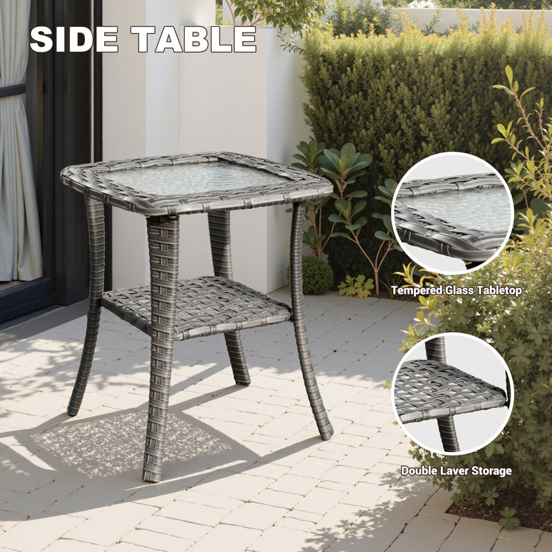 Table d'appoint Ouodoor, Gris