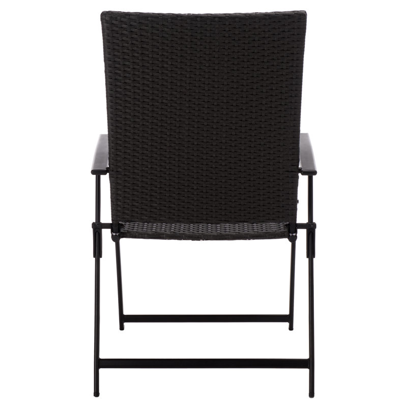 Simon Folding Chair Set Of 2, Black