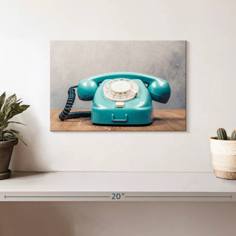 Senne Rotary Dial Telephone, 8" H x 12" W