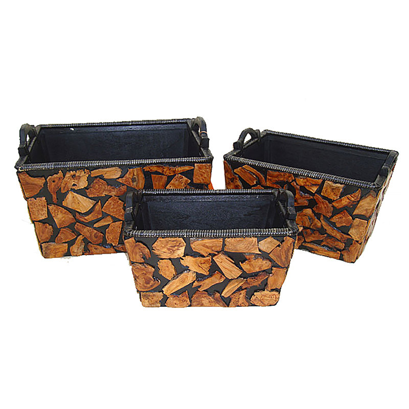 Mariyah Handmade Wood Planter Box