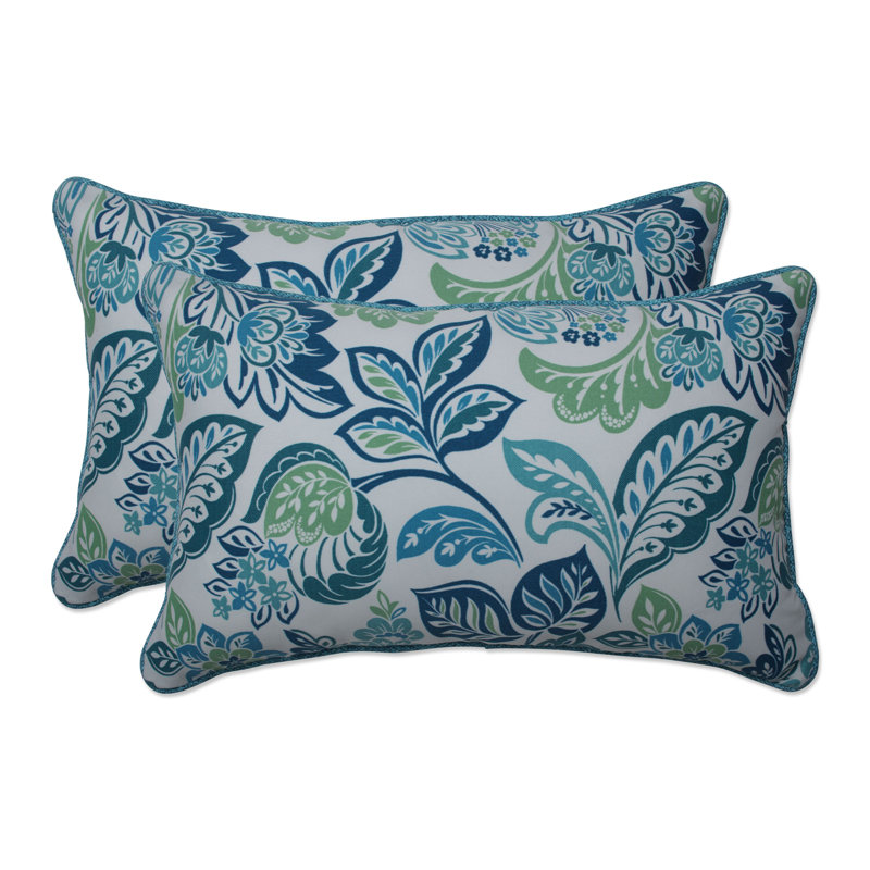 Dailey Pewter Gingham Outdoor Throw Pillow, Gray, 11.5" x 18.5"