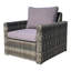 Chaise de patio avec coussins
