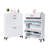 White Shoe Rack Cabinet - 2 Flip Drawers, Space Saving, For Closet Entryway Storage Hallway White, Build, Ample-1014346719