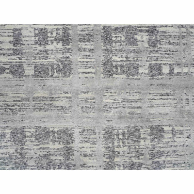 Syrinity One-of-a-Kind 14' New Age Square Area Rug in Gray