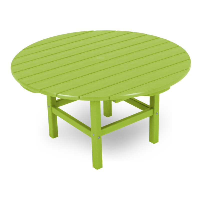 POLYWOOD Round 37" Conversation Table, Lime