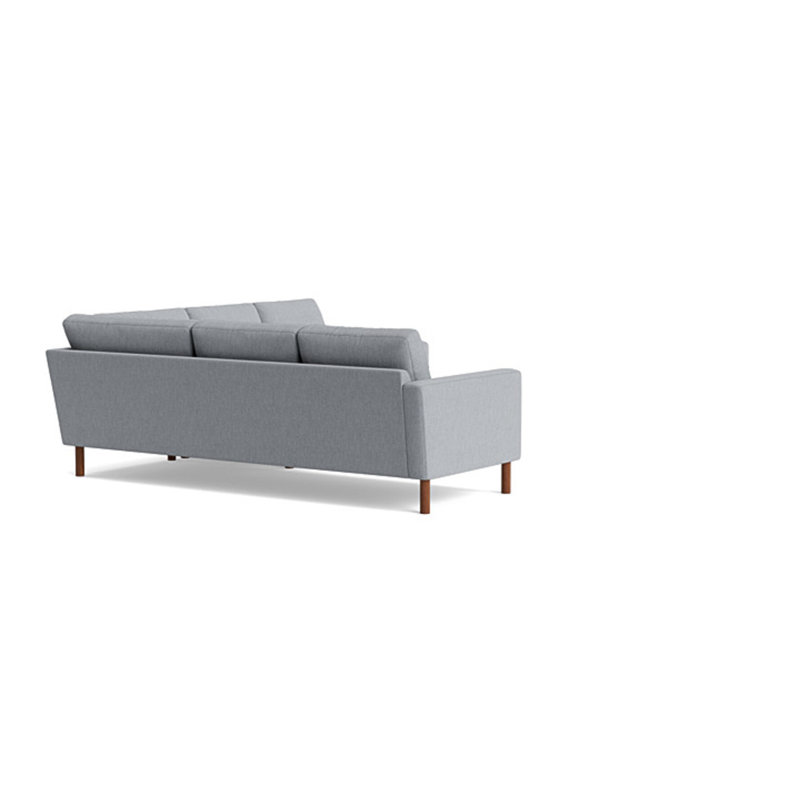Laguna Sectional, Left Hand Facing, Performance Weave - Zinc