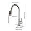 Robinet de cuisine en nickel brossé avec revêtement en acier inoxydable antirouille-1732183954