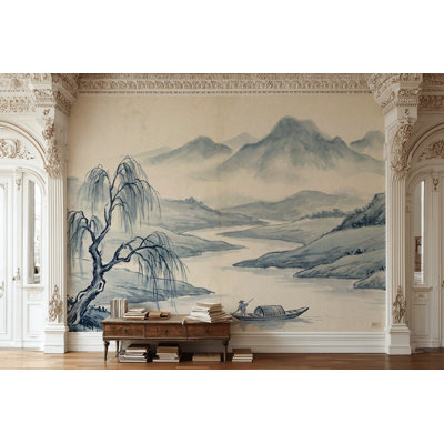 Papier peint paysage traditionnel Serene Willow