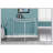 Narrow Clear Tempered Glass And White Metal Console Table For Entryways And Sofas, Space-Saving And Elegant Design.