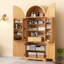 Tall Arched Kitchen Pantry Cabinet With 8 Door Shelves, Adjustable Shelves, Hidden Drawer, And Versatile Storage For Kitchen, Dining, And Bath Room-852993548