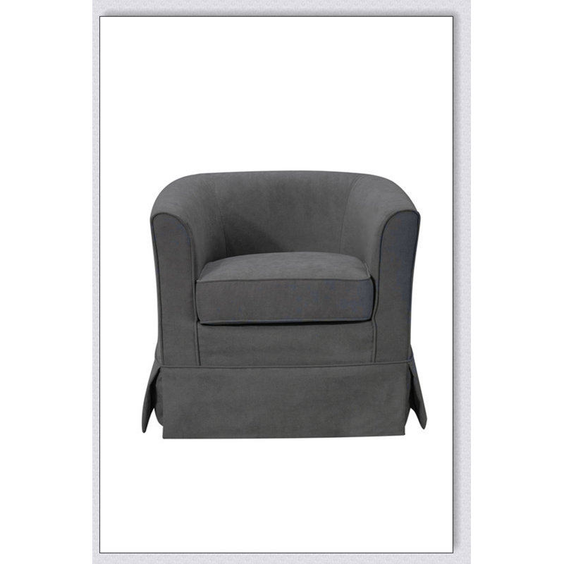 Chaise d'appoint en tissu gris, Tissu gris