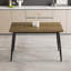Ensemble de table de salle à manger et de chaises 4 pièces à grain de bois moderne, table de salle à manger élégante, table de salle à manger de cuisine, robuste et durable, facile à assembler, convient pour 4 à 6 personnes-24943138