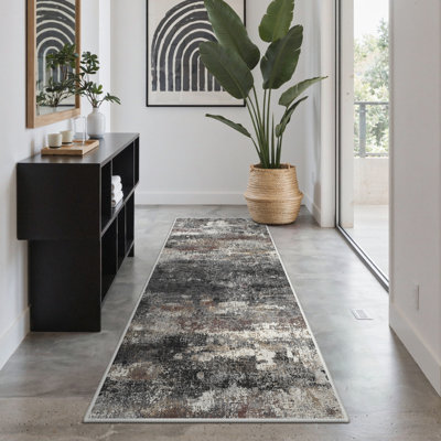 Tapis gris foncé Pavelina