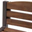 Tabourets de bar industriels modernes en bois d'acacia pour l'extérieur (ensemble de 2)