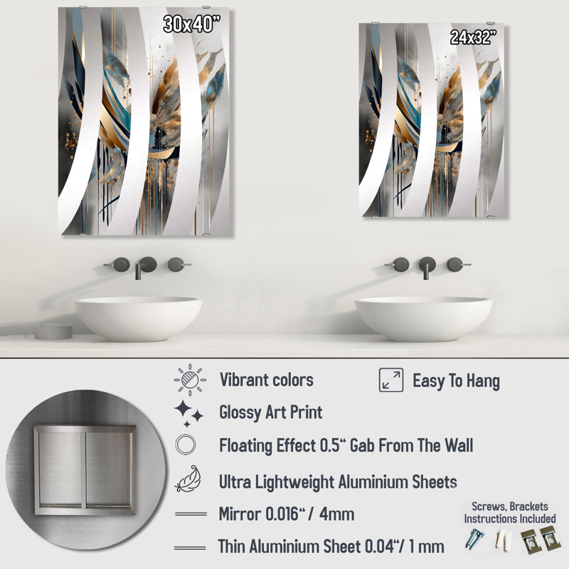 Miroir Ravleen, 32 po x 24 po