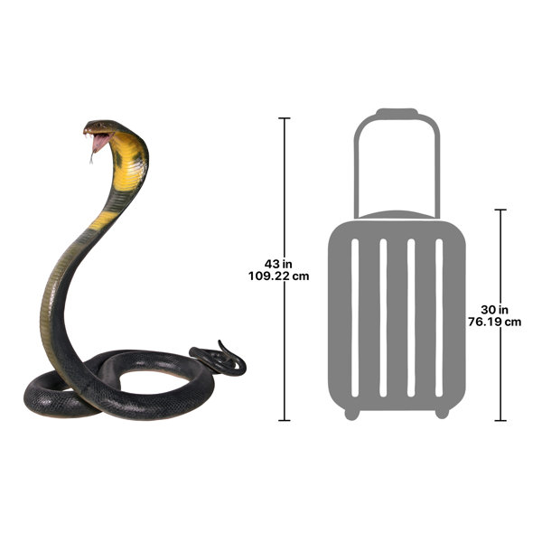 Design Toscano King Cobra Life-size Snake Statue : Target