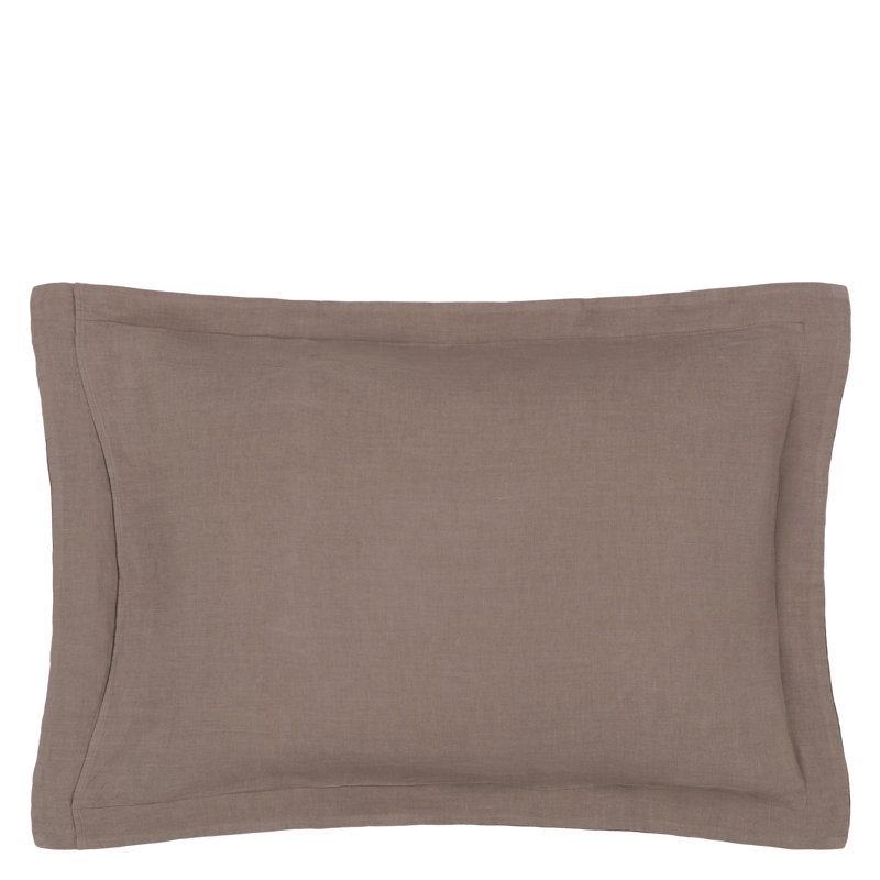 Biella Cocoa & Roebuck Sham, Queen Sham